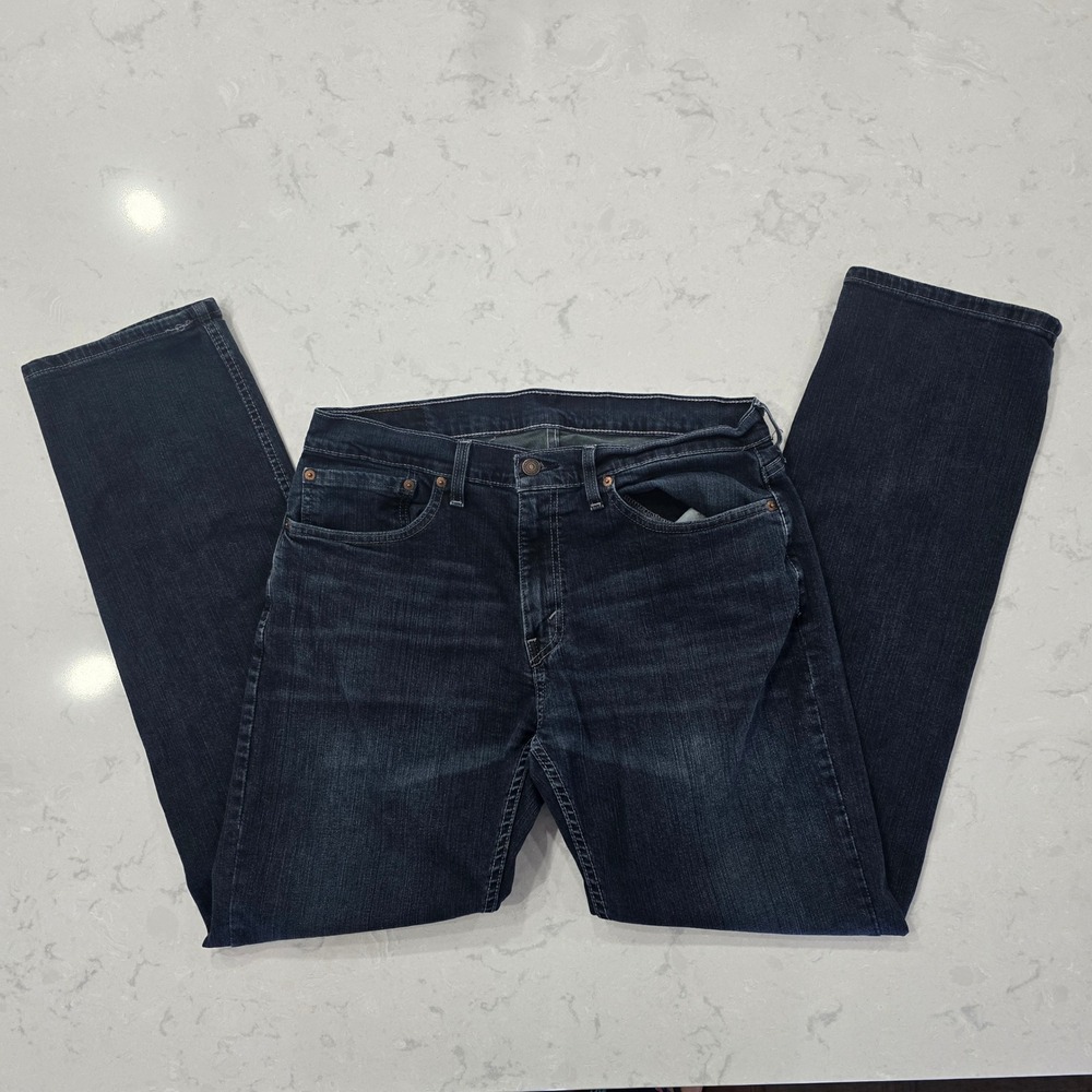 Levis 559 Relaxed Straight Jeans Dark Wash Mens 34x34 Indigo Denim